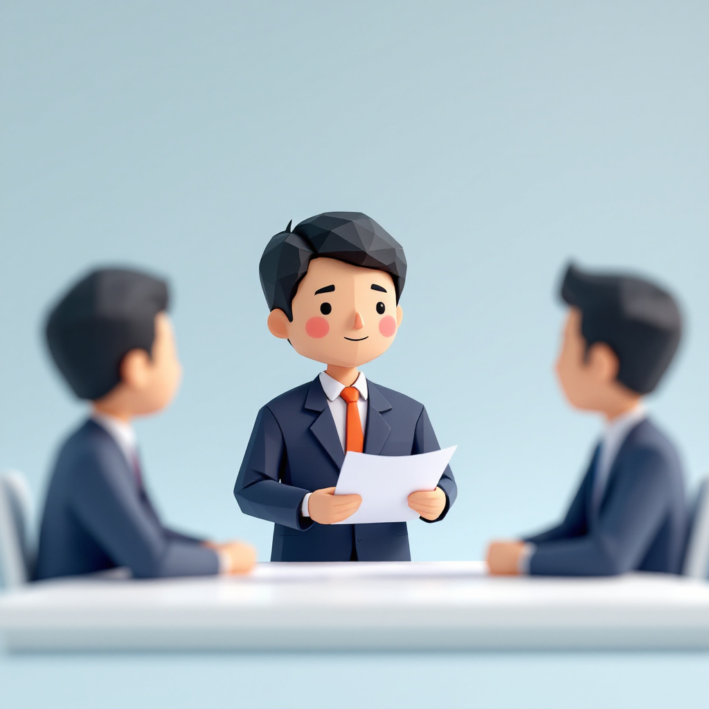 防災テック営業・事業開発のキャラクターイラスト